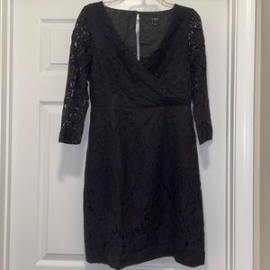 J. Crew Black Lace Cocktail Dress